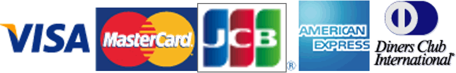 VISA・MASTER・JCB・AMERICAN EXPRESS・DINERS